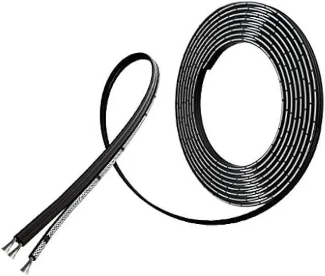 Alt view image 4 of 6 - BNTECHGO 22 Gauge Silicone Ribbon Cable Flexible 3P Black 25 ft Flat Cable 22 AWG Stranded Tinned Copper Wire