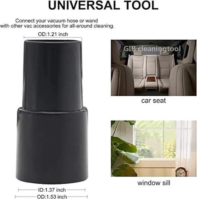 Alt view image 3 of 6 - 9 Pcs Vacuum Attachments Fit for Shop Vac Accessories 1 1/4 - 3 Pcs Vacuum Extension Wand, 1 1/4 inch (32 mm) & 1 3/8 inch (35 mm) Vacuum Hose Adapter, 1 1/4 inch Vacuum Cleaner Accessories Brush Kit