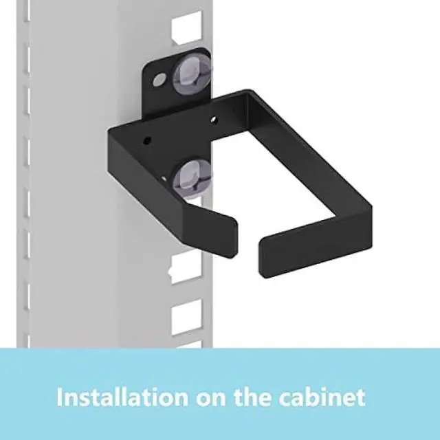Alt view image 5 of 7 - 5 Pieces of 1.7 x 2.7in Server Rack Cable Management D-Ring Hooks - Network Rack-Mount Cord Organizer Ring Set for Power Cords, Fiber Optic or Network Patch Cables (5DRing)