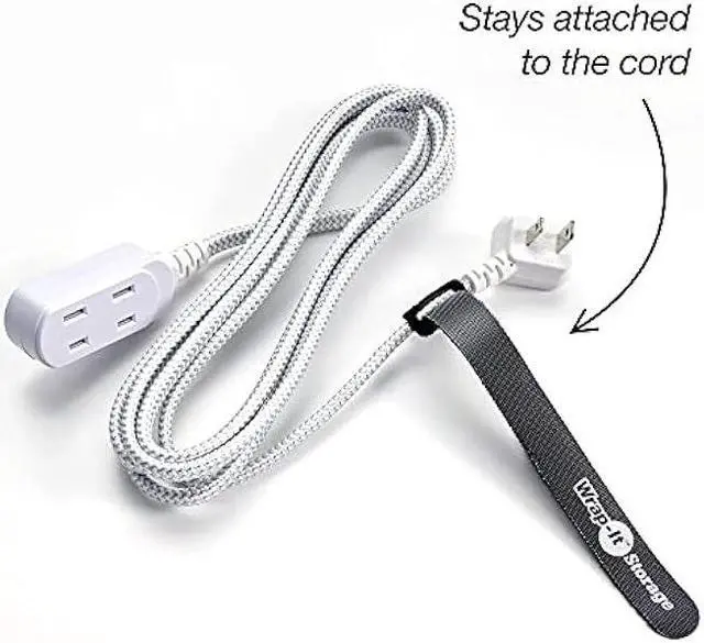 Alt view image 3 of 6 - Wrap-It Storage Cable Management Value Pack - 40 Self-Gripping Cable Ties, 20 Cable Labels, 12ft Perforated Self-Gripping Roll - For Home, Office, Desk, Wire, Cable Wrap, Cord Management Organization