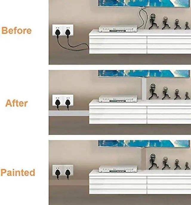 Alt view image 4 of 6 - Alritz Cable Raceway Kit, 138 inch Open Slot Wiring Raceway Duct with Cover Cable Management System to Hide Under Desk/TV/Computer/Power Cords - 15.4 X 1.6 X 0.8 Inch(LWH)