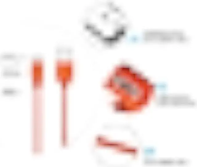 Alt view image 2 of 5 - Wall Charger Charging Cable Power Cord Wire for Ring keypad 2nd gen,Ring Video Doorbell 2/3/3 Plus/4, Doorbell Pro/Plus and Camera Battery & More Replacement Charging Power Cord (3.3ft Orange)