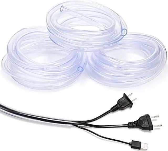 Main image of Cord Protectors Flexible PVC Cable Cover Keep Cats from Chewing Cords, Dog Cord Protector Clear Electrical Wire Protector Tubing Cable Sleeves, Home Office School Supplies (Total 30 Feet)