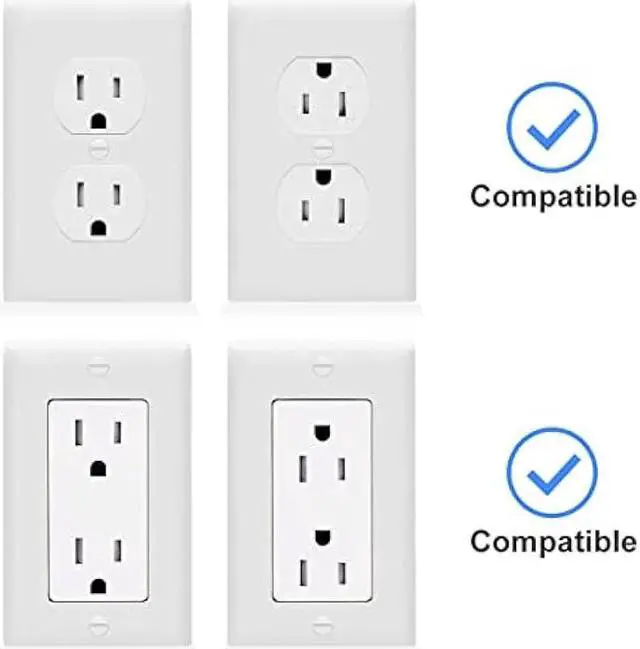 Alt view image 3 of 6 - suptek Large Wall Outlet Shelf,Home Wall Shelf Organizer for Outlets,Perfect for Bathroom Kitchen,Bedrooms,Ideal for Cell Phone Speaker up to 20lbs,with Cable Management and Detachable Hooks (S3XLW)