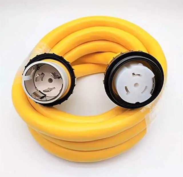 Alt view image 6 of 6 - Parkworld Marine Shore Power Extension Cord 50 AMP SS2-50P to SS2-50R, Marine Shore Power Cord SS2-50 Male to Female 50A 125V/250V (15FT)