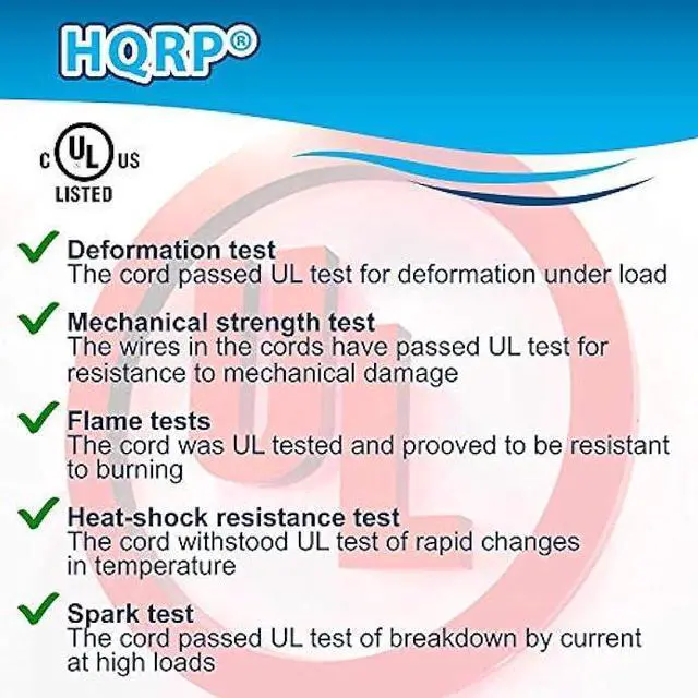 Alt view image 6 of 7 - HQRP AC Power Cord Compatible with Makita 9553NB 9554NB 9557NB 9557PB 9558NB 9558PB 9560CV 9561CV GA4030K Grinder Mains Cable Repair