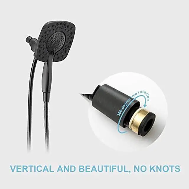 Alt view image 2 of 7 - OFFO Shower Hose, Oil Rubbed Bronze Kink Free Stainless Steel Electroplating Handheld Shower Head Hose Flex Hoses Extension with Brass Insert and Nut for Bathing Toilet Cleaning Pet Bathing 60 Inches