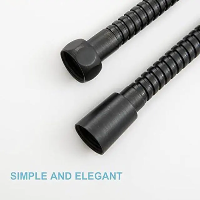 Alt view image 7 of 7 - OFFO Shower Hose, Oil Rubbed Bronze Kink Free Stainless Steel Electroplating Handheld Shower Head Hose Flex Hoses Extension with Brass Insert and Nut for Bathing Toilet Cleaning Pet Bathing 60 Inches