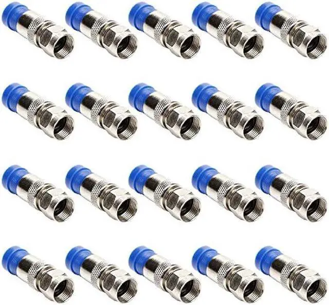 Alt view image 5 of 7 - TLS.eagle Coax Cable Crimping Kit Adjustable Tool Set Coaxial Cable Crimping Tool for RG59 RG6 F BNC RCA with 20 PCS F Compression Connectors