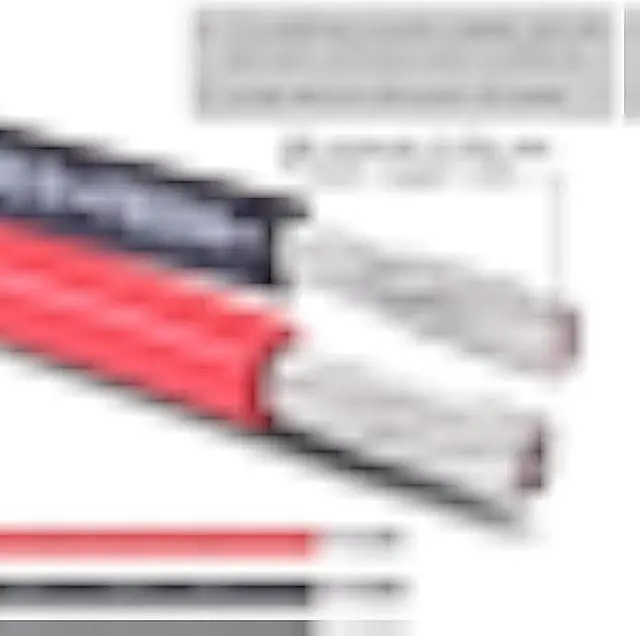 Alt view image 2 of 6 - Shirbly 8 Gauge Wire - 20FT Red & 20FT Black Tinned Copper Cable for Car Audio Automotive Trailer Marine, PV Wire for Low Voltage LED Light (8AWG 20FT Red + 20FT Black)