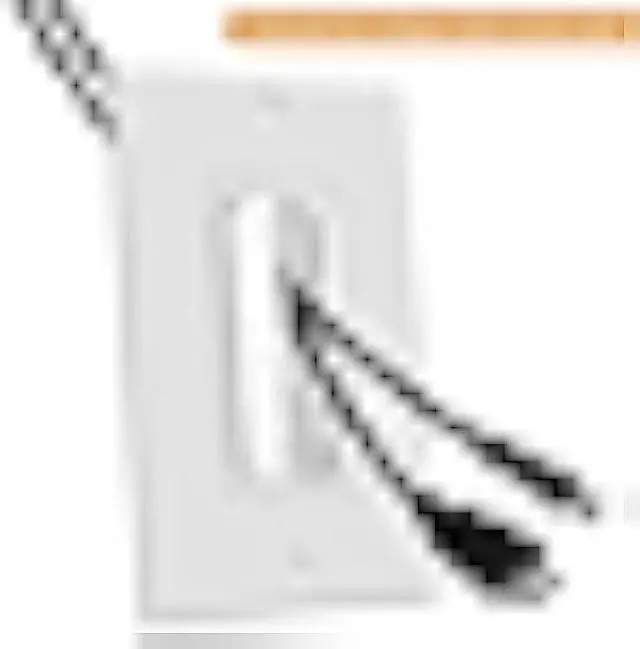 Alt view image 2 of 6 - TOPGREENER 6 Pack Bristled Brush Wall Plate Multimedia Pass-Through Insert for Low Voltage Cables, HDMI Cables, Coaxial Cables, Speaker Wires, Home Theater Systems, Size 1-Gang 4.50 x 2.75, White