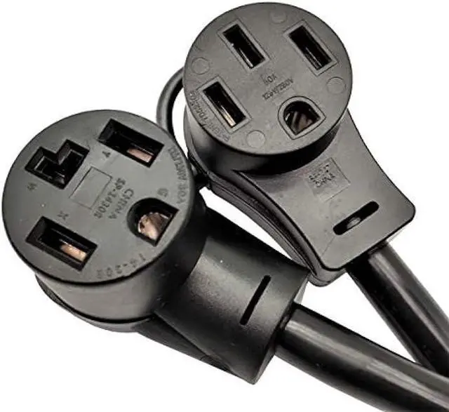 Alt view image 4 of 7 - Parkworld 60325 Dryer Splitter to EV, NEMA 14-30 Male Plug to 14-30  RV/EV 14-50 Female Receptacle, Dryer 4-Prong 30 AMP Y Adapter Cord (3FT)
