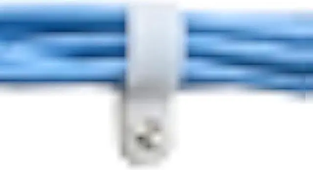 Alt view image 2 of 5 - XINGYHENG 50PCS White Nylon R-Type Cable Clamp Fastener for 19.4mm ( 3/4 ) Dia Wire Tube Plastic Wire Cord Clip Fixer with 50 Pack Screws for Wire Management