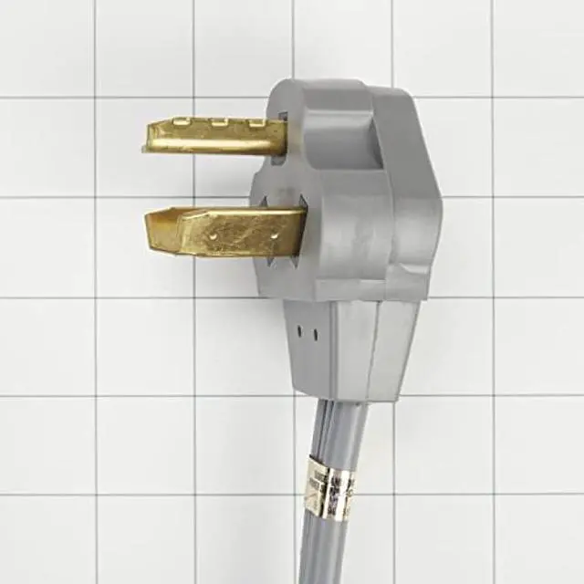 Alt view image 3 of 6 - Whirlpool PT220L Genuine OEM 3-Prong 30-Amp Power Cord For Electric Dryers 3-Prong 30-Amp 4 Feet Grey replaces W10830966, 4392905, 3389955, 694045, 4392905R, 4319131, 661592, 687104, 694044