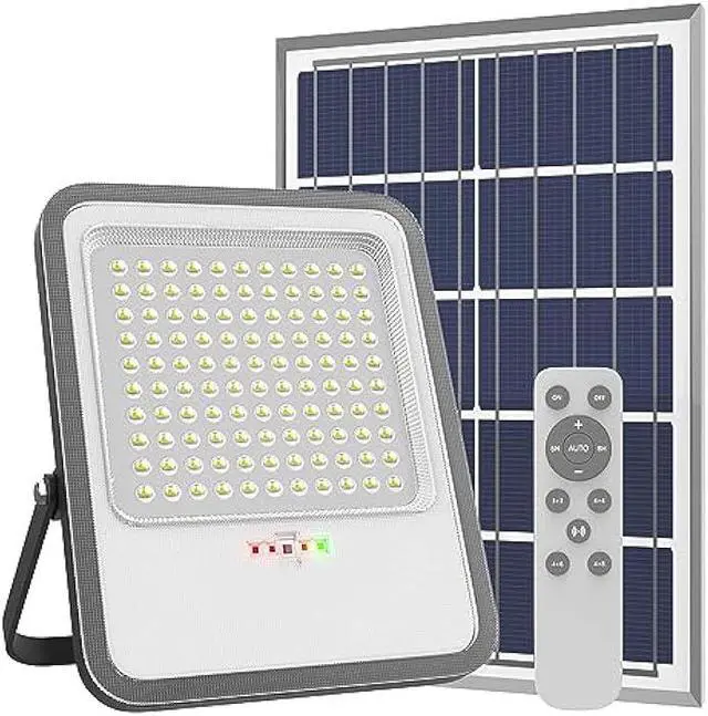 TENKOO Solar Street Flood Lights Outdoor - 300W Solar