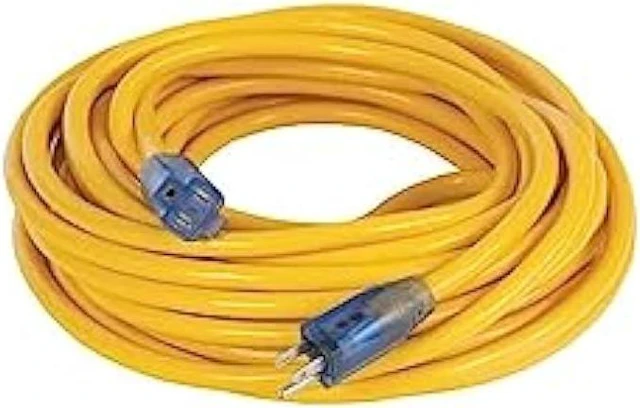 Main image of DEWALT 50 Foot 10/3 SJTW Lighted Extension Cord - Heavy Duty Outdoor, Waterproof, Weatherproof, Heat & Corrosion Resistant Industrial Strength Light Up Prong Outlet Plug Power Cord