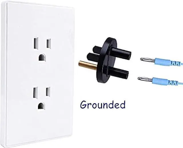 Alt view image 2 of 7 - HPFIX Grounded Outlet Plug, Anti-Static Wrist Strap (Adjustable up to Size XL) and Grounding Cord, Earth Connection | ESD Safe for Computer, PC Building Eelectronics