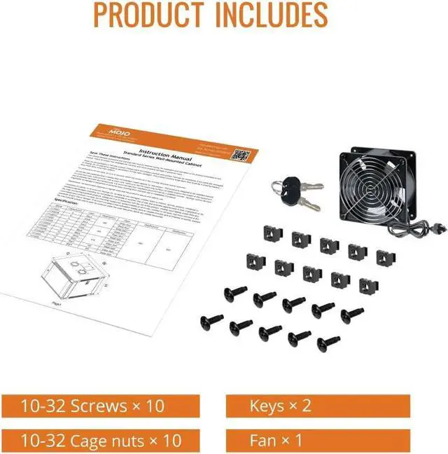 Alt view image 6 of 6 - 12U Wall Mount Server Cabinet IT Network Rack Enclosure Lockable Door and Side Panels Black,Cooling Fan,Glass Door,17.7inch Depth,for 19 IT Equipment,A/V Devices