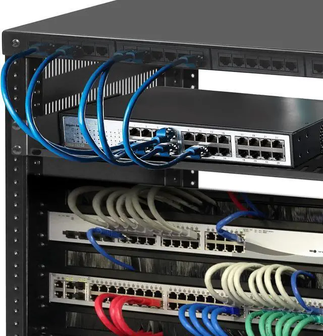 Alt view image 7 of 7 - EasyVibe 12U Open Frame Server Rack with Casters, 12U Network Cabinet with 1 Rack Shelf, Rolling Network Rack for Computer/AV/Data/IT Equipment