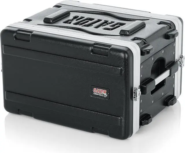 Main image of Gator Cases Lightweight Molded 6U Rack Case with Heavy Duty Latches; Shallow 14.25" depth, 6U (GR-6S)