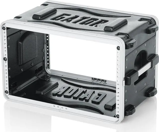 Alt view image 3 of 7 - Gator Cases Lightweight Molded 6U Rack Case with Heavy Duty Latches; Shallow 14.25" depth, 6U (GR-6S)