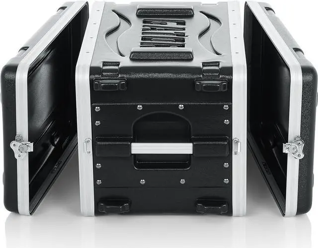 Alt view image 4 of 7 - Gator Cases Lightweight Molded 6U Rack Case with Heavy Duty Latches; Shallow 14.25" depth, 6U (GR-6S)
