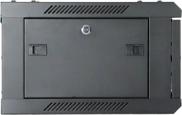 Alt view image 4 of 7 - AEONS 4U Professional Wall Mount Network Server Cabinet Enclosure 19-Inch Server Network Rack 18-Inches Deep Black Glass door