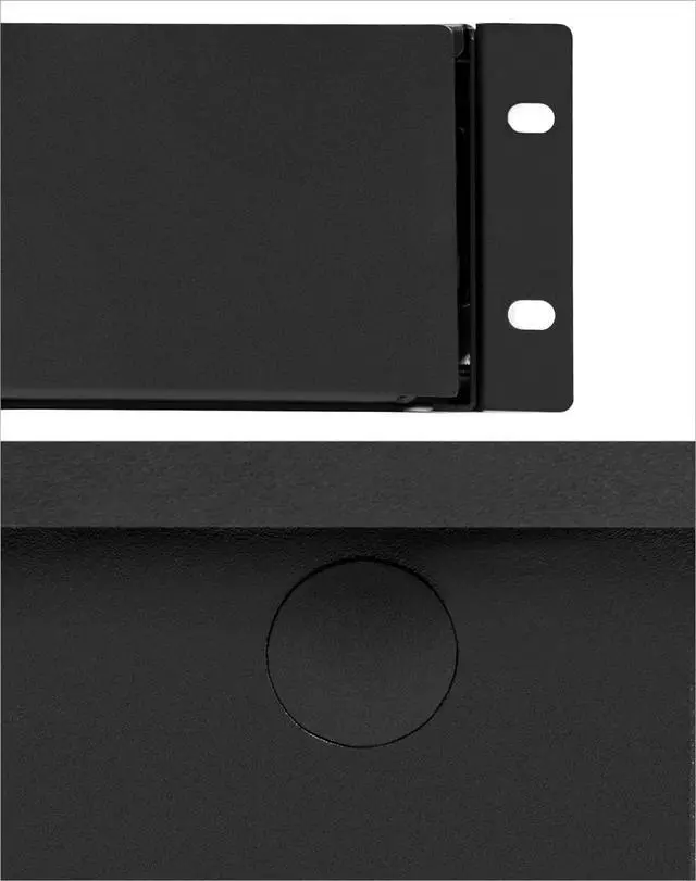 Alt view image 3 of 7 - QWORK 3U Drawer Server Cabinet Case, Rack Mount Drawer, Lockable Deep Drawer with Key, for 19" Server Cabinet Case Or DJ, Black