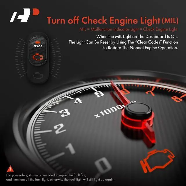 Alt view image 5 of 7 - A-Premium AD100 Universal OBD2 Scanner Diagnostic Tool, Car Code Reader OBDII/EOBD/CAN Scan Tool, Check Engine Light/Read Clear Fault Codes/Smog Check/Live Data Stream/Battery Test, For Car Since 1996