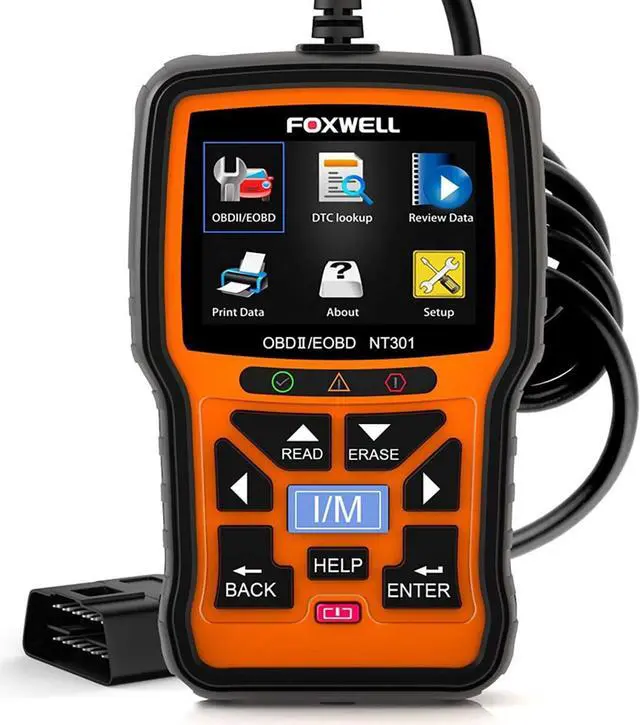 Main image of FOXWELL NT301 OBD2 Scanner Live Data Professional Mechanic OBDII Diagnostic Code Reader Tool for Check Engine Light
