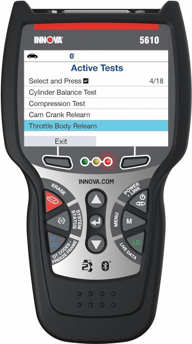 Main image of Innova 5610 OBD2 Bidirectional Scan Tool - Understand Your Vehicle, Pinpoint What's Wrong, and Complete Your Repairs with Less Headache. Free Updates. Free US-Based Technical Support.