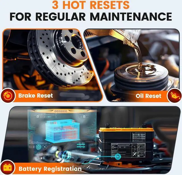 Alt view image 6 of 7 - Ancel Echo OBD2 Scanner Bluetooth - Wireless Car Diagnostic Tool for iOS & Android, Code Reader with Reset, All System Automotive Scan Tool OBD Scanner with OBD2 Guage Display, Battery Registration