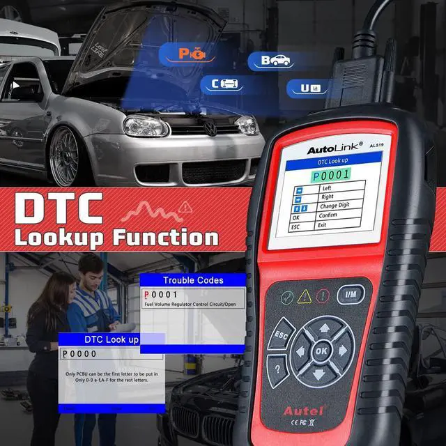 Alt view image 5 of 7 - Autel AutoLink AL519 OBD2 Scanner Enhanced Mode 6 Car Diagnostic Tool Check Engine Code Reader CAN Scan Tool, Advanced Ver. of AL319