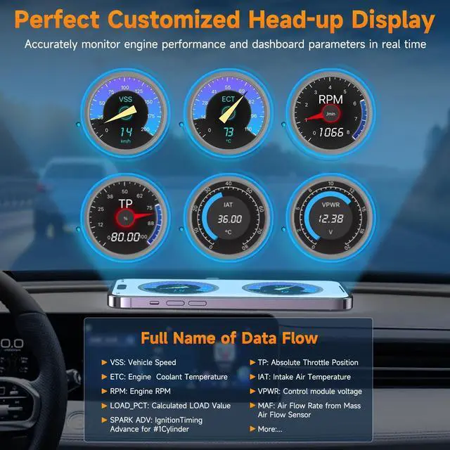 Alt view image 7 of 7 - AUTOPHIX 3210 Bluetooth OBD2 Scanner Enhanced Wireless Car Code Readers Auto Scan Tools Diagnostic Scanner with Battery Performance Test Check Engine Light Exclusive APP for iPhone, iPad & Android