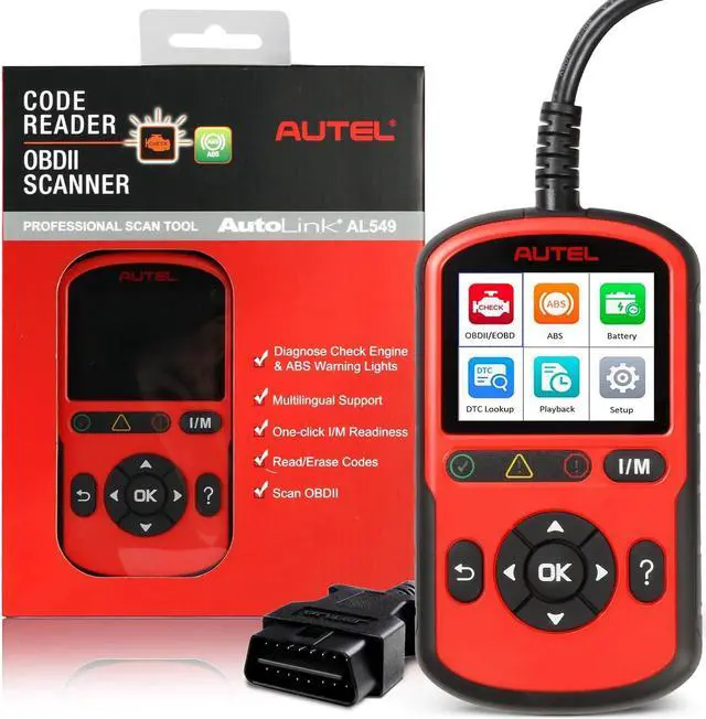 Main image of OBD2 Scanner AutoLink AL549: 2024 Check Engine Code Reader ABS Diagnostic Tool, Universal Car Battery & Alternator Test, Upgrade Ver. of Autel AL519 MaxiLink ML519 OBDII CAN Diagnostic Scan Tool