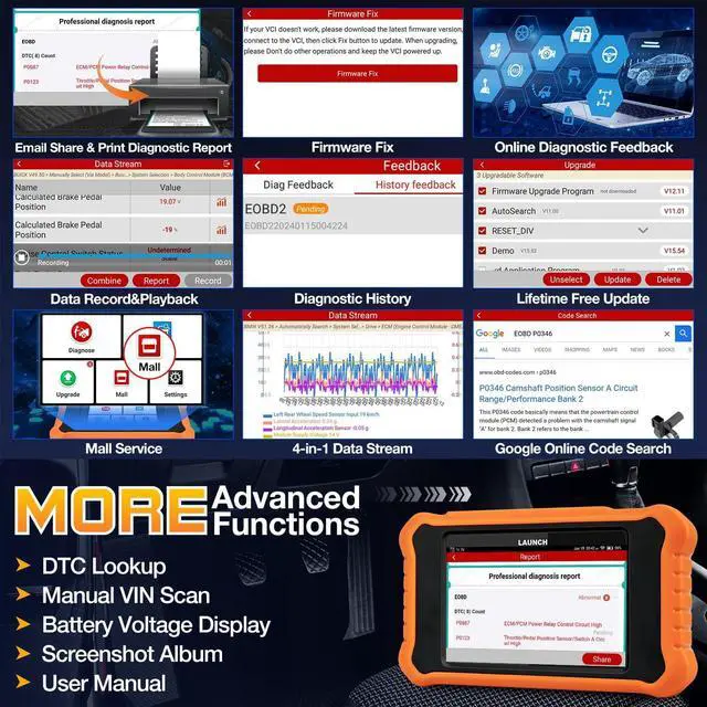 Alt view image 4 of 7 - 2025 LAUNCH Creader Elite V2.0 fit for GM Bi-Directional Scan Tool, All Reset Full System Diagnostic Scanner, AUTOVIN, Full OBD2 Code Reader for Buick/Chevrolet/Cadillac/GMC, Lifetime Free Update