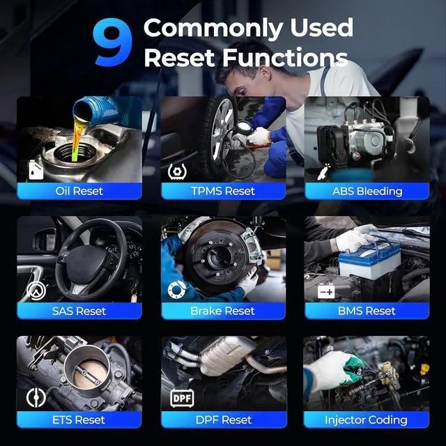 Alt view image 4 of 7 - TOPDON Upgraded AD600S OBD2 Scanner, Diagnostic Tool, ABS SRS Transmission Engine Code Reader, 9 Reset Services Scan Tool, Oil/Brake/BMS/SAS/DPF/TPMS/ETS Reset, Injector Coding, Lifetime Free Update