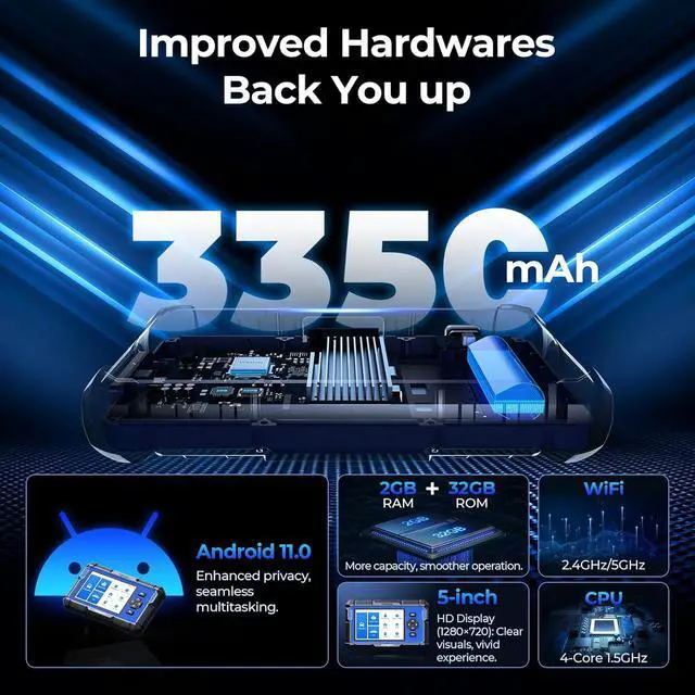 Alt view image 5 of 7 - TOPDON Upgraded AD600S OBD2 Scanner, Diagnostic Tool, ABS SRS Transmission Engine Code Reader, 9 Reset Services Scan Tool, Oil/Brake/BMS/SAS/DPF/TPMS/ETS Reset, Injector Coding, Lifetime Free Update