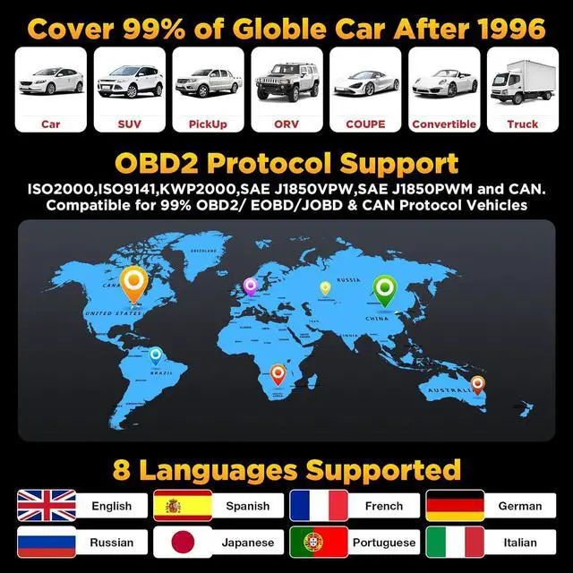 Alt view image 5 of 7 - LAUNCH Professional OBD2 Scanner Diagnostic Tool CR3008 Plus,One-Key I/M,Lifetime Update Code Reader,Enhanced Check Engine Code Reader OBDII Car Scan Tool for All Vehicles After 1996,Battery Test