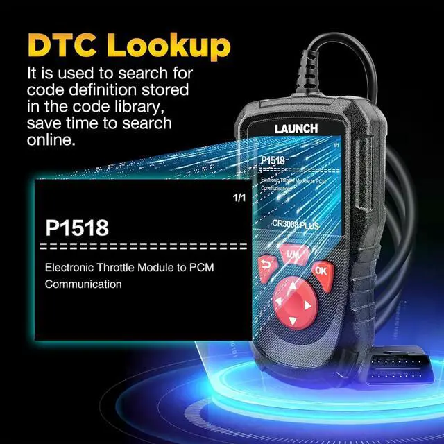 Alt view image 7 of 7 - LAUNCH Professional OBD2 Scanner Diagnostic Tool CR3008 Plus,One-Key I/M,Lifetime Update Code Reader,Enhanced Check Engine Code Reader OBDII Car Scan Tool for All Vehicles After 1996,Battery Test