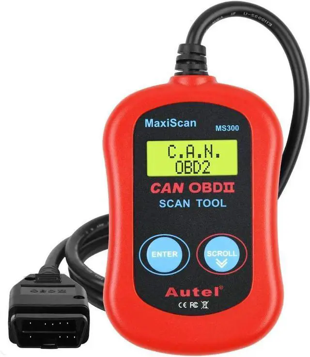 Main image of Autel MaxiScan MS300 Car OBD2 Scanner Code Reader Engine Fault Code Reader Scanner CAN Diagnostic Scan Tool for All OBD II Protocol Cars Since 1996, Red