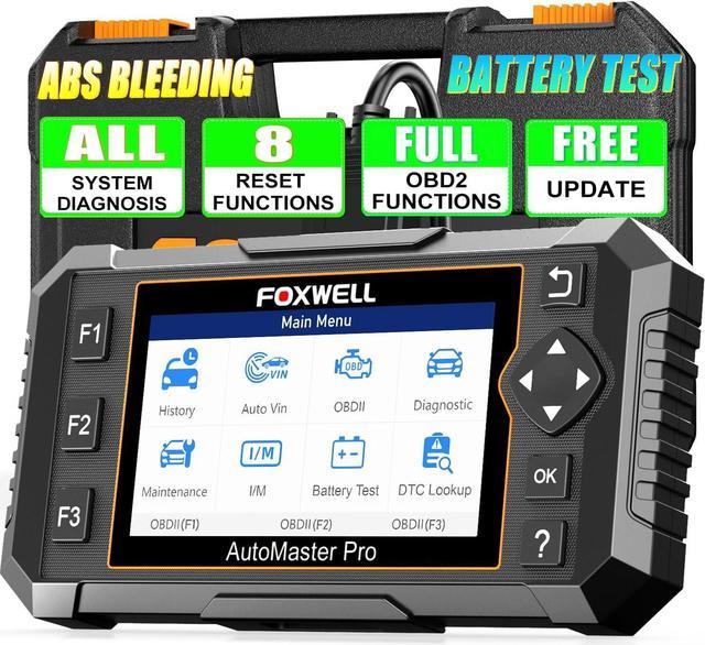 2024 Newest FOXWELL NT624 Elite OBD2 Scanner, ALL System with 8 Resets ABS  Bleeding/SAS/Oil/TPS/EPB/BRT/Injector/D-P-F Resets Battery Test Upgrade of  ...