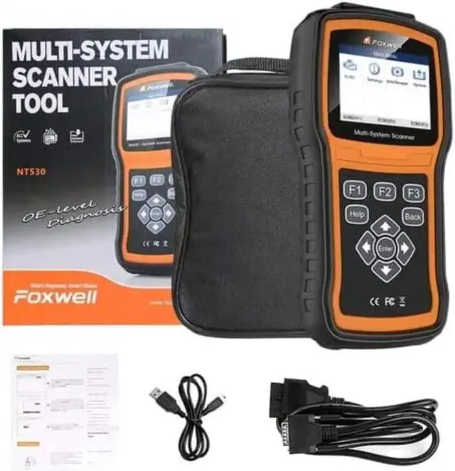 Alt view image 2 of 7 - FOXWELL NT530 for BMW - All Systems, All Maintenance Service - Bidirectional Diagnostic Scan Tool OBD2 Scanner Automotive Code Reader ABS Bleed SRS Airbag SAS TPMS TPS EPB Oil Reset CKP