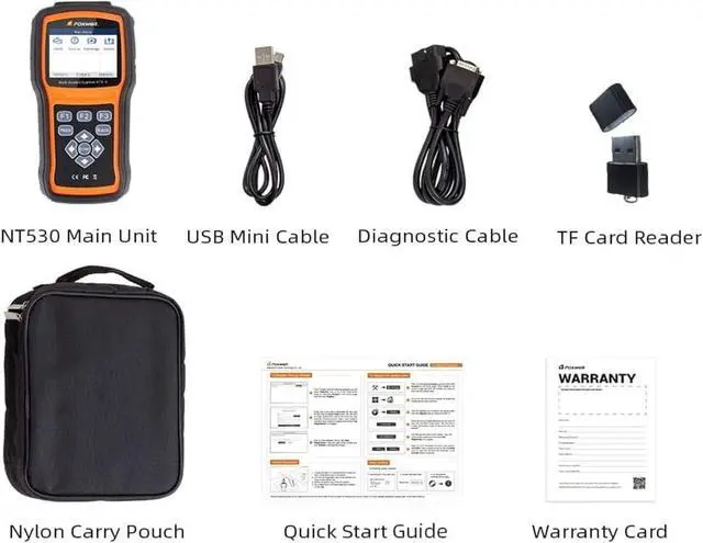 Alt view image 3 of 7 - FOXWELL NT530 for BMW - All Systems, All Maintenance Service - Bidirectional Diagnostic Scan Tool OBD2 Scanner Automotive Code Reader ABS Bleed SRS Airbag SAS TPMS TPS EPB Oil Reset CKP