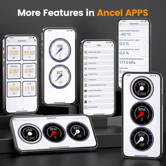 Alt view image 5 of 7 - ANCEL AD310 2024 New Bluetooth Version, AD310BT Enhanced Universal OBD II Scanner Car Engine Fault Code Reader CAN Diagnostic Scan Tool with Premium App On iOS & Android for All Cars After 1996