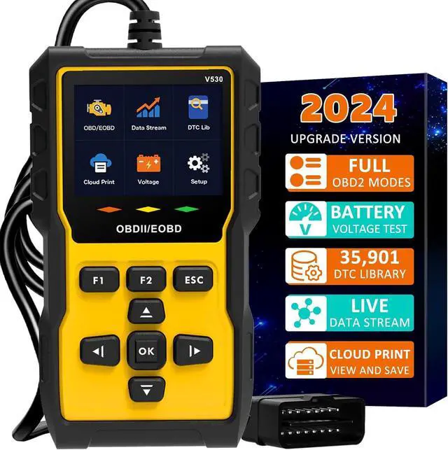 Main image of Professional OBD2 Scanner Diagnostic Tool, Enhanced Auto Check Engine Code Reader with Reset,35,901 DTC Cloud Print I/M Readiness OBDII/EOBD Car Diagnostic Scan Tools for Vehicles After 1996