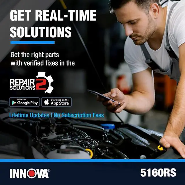 Alt view image 7 of 7 - INNOVA 5160RS, OBD2 Bidirectional Scan Tool, OE-Level All System Diagnostics, Reset Oil Light/Battery/EPB/SAS/DPF, Mechanic Recommended Fixes & Parts, TSBs, 1yr Warranty, Free Lifetime Updates