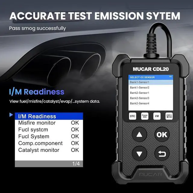Alt view image 5 of 7 - CDL20 OBD2 Scanner Code Reader, Check Engine Light, DTC scanner, Smog check,obd2 scanner Diagnostic Tool for cars since 1996