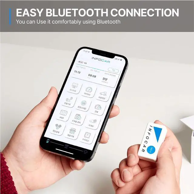 Alt view image 2 of 6 - Smart Scanner, Smart Vehicle Health Monitor, Wireless Bluetooth OBD2 Car Code Reader with App, Car Scan Tool for iPhone and Android