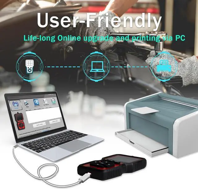 Alt view image 4 of 6 - OBD2 Scanner Code Reader Car Diagnostic Tool Engine Fault Code Reader CAN Diagnostic Scan Tool for Check Engine Light Universal for All OBD II Protocol Cars After 1996